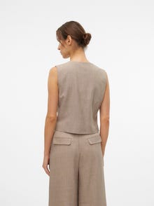 Vero Moda VMLUCY Stijlvol gilet -Taupe Gray - 10310071