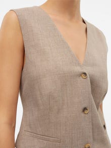 Vero Moda VMLUCY Stijlvol gilet -Taupe Gray - 10310071