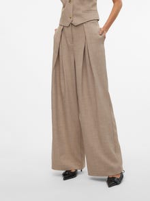 Vero Moda VMLUCY Suorat housut -Taupe Gray - 10310074
