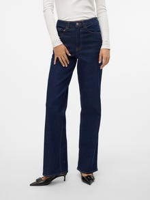Vero Moda VMREBECCA Super high rise Wide Fit Jeans -Dark Blue Denim - 10310088