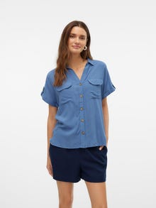 Vero Moda VMBUMPY Shirt -Coronet Blue - 10310139