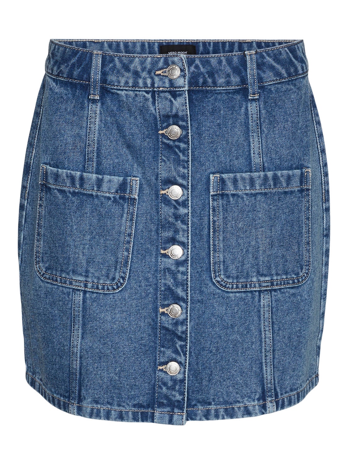 Vero Moda VMSASJO Short Skirt -Medium Blue Denim - 10310142