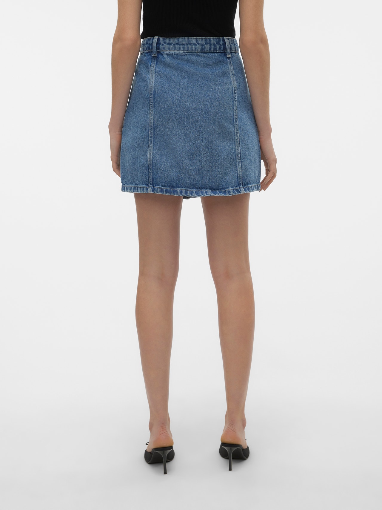 Vero Moda VMSASJO Krótka spódnica -Medium Blue Denim - 10310142