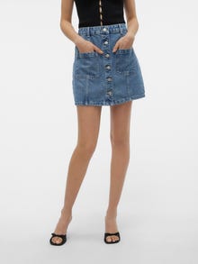 Vero Moda VMSASJO Short Skirt -Medium Blue Denim - 10310142