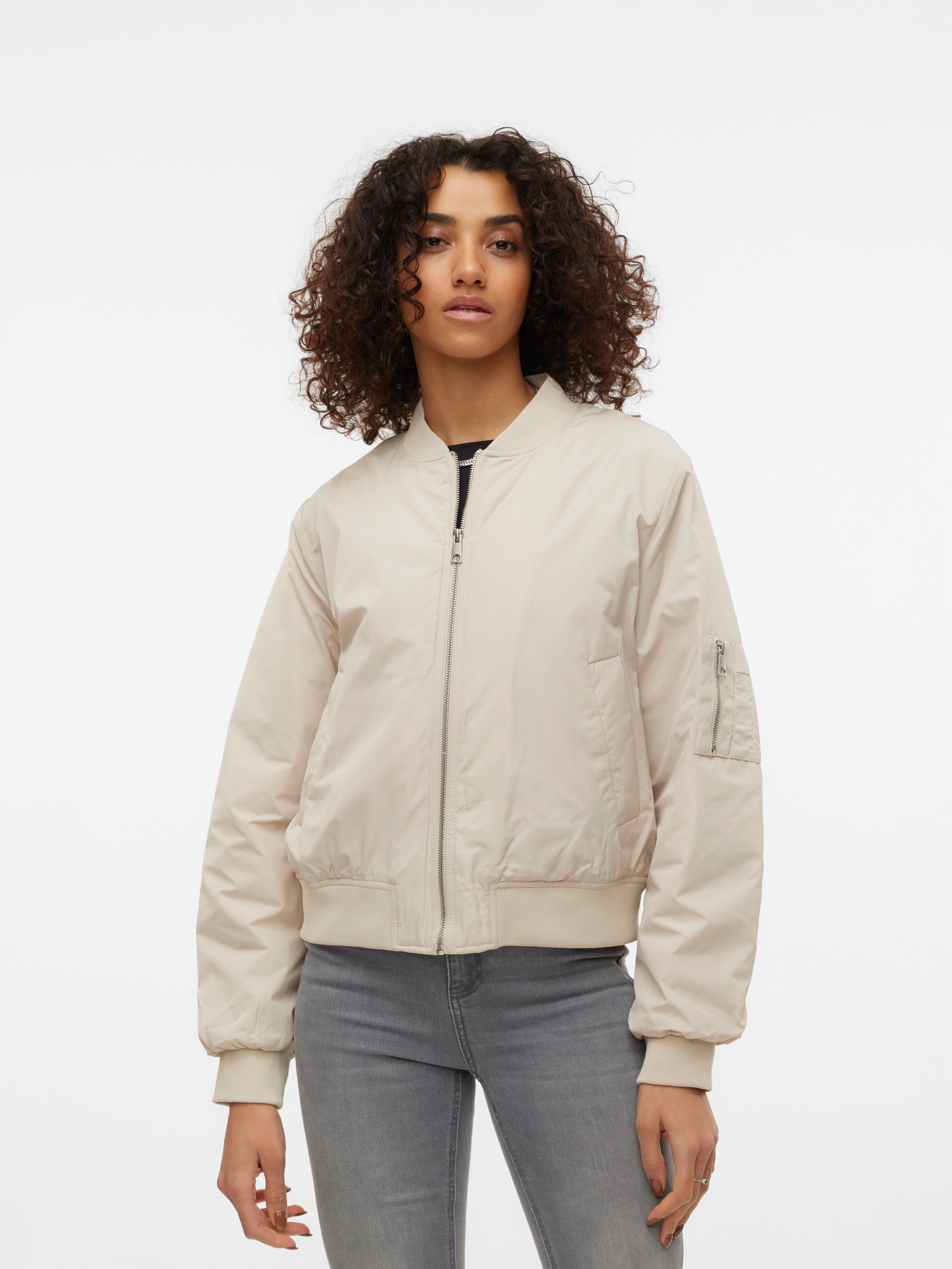 VMZULA Otw Bomber Light Grey Vero Moda