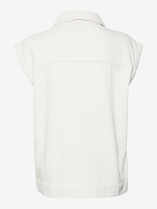 Vero Moda VMYOLANDA Denim top -Ecru - 10310192