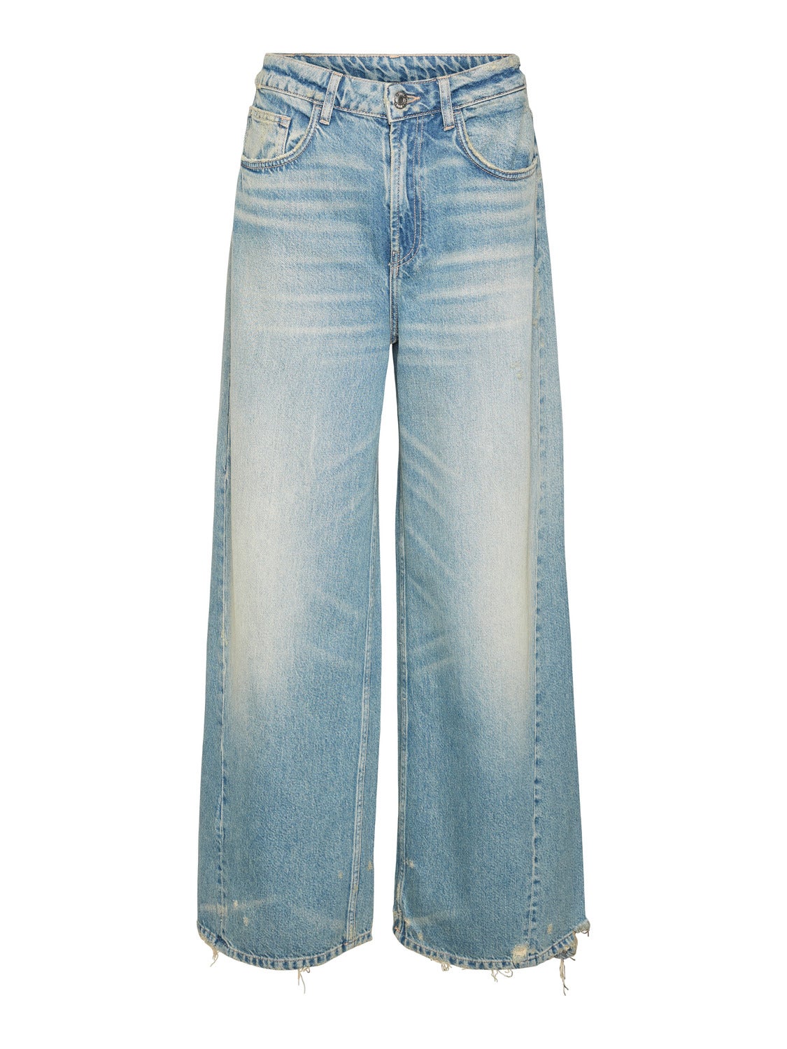 VMROWAN Hohe Taille Weit geschnitten Jeans | Mittelblau | Vero Moda®
