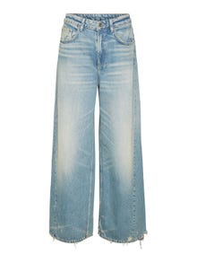 Vero Moda VMROWAN Weit geschnitten Jeans -Medium Blue Denim - 10310282
