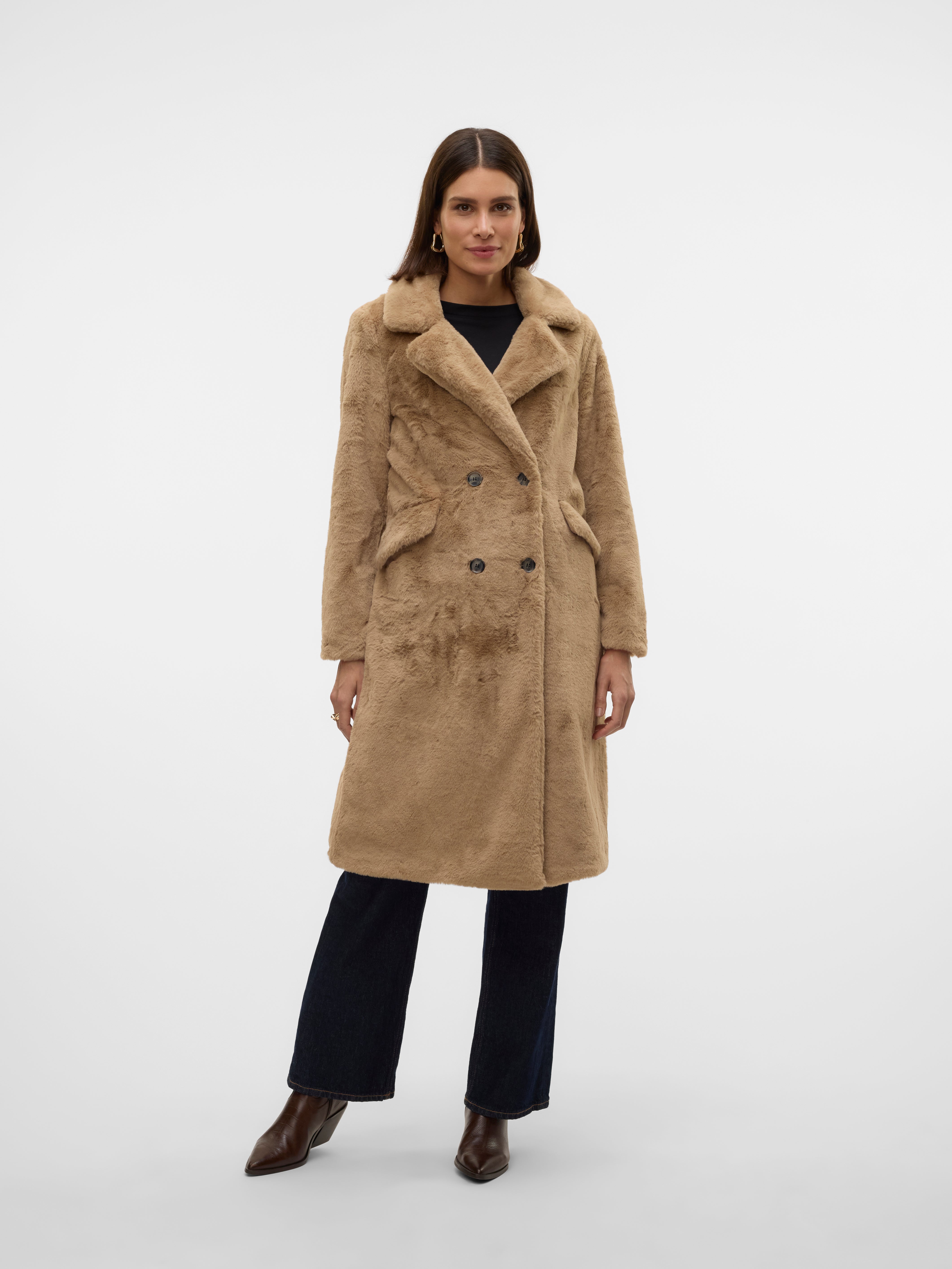 Manteau fausse fourrure Veste chaude elegante VERO MODA