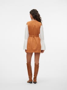 Vero Moda SNMALLY Robe courte -Cherry Mahogany - 10310318