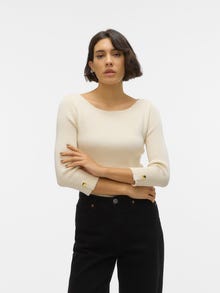 Vero Moda VMGIZELLE Neulepuserot -Birch - 10310341