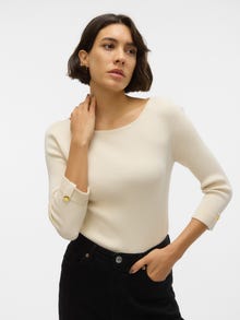 Vero Moda VMGIZELLE Neulepuserot -Birch - 10310341
