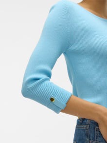 Vero Moda VMGIZELLE Sweter -Sky Blue - 10310341