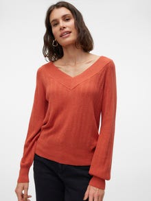 Vero Moda VMNEWLEXSUN Pullover -Burnt Sienna - 10310344