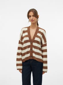 Vero Moda VMNATAHLIE Knit Cardigan -Pinecone - 10310470