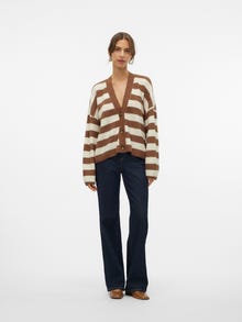 Vero Moda VMNATAHLIE Knit Cardigan -Pinecone - 10310470