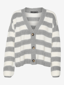 Vero Moda VMNATAHLIE Knit Cardigan -Light Grey Melange - 10310470