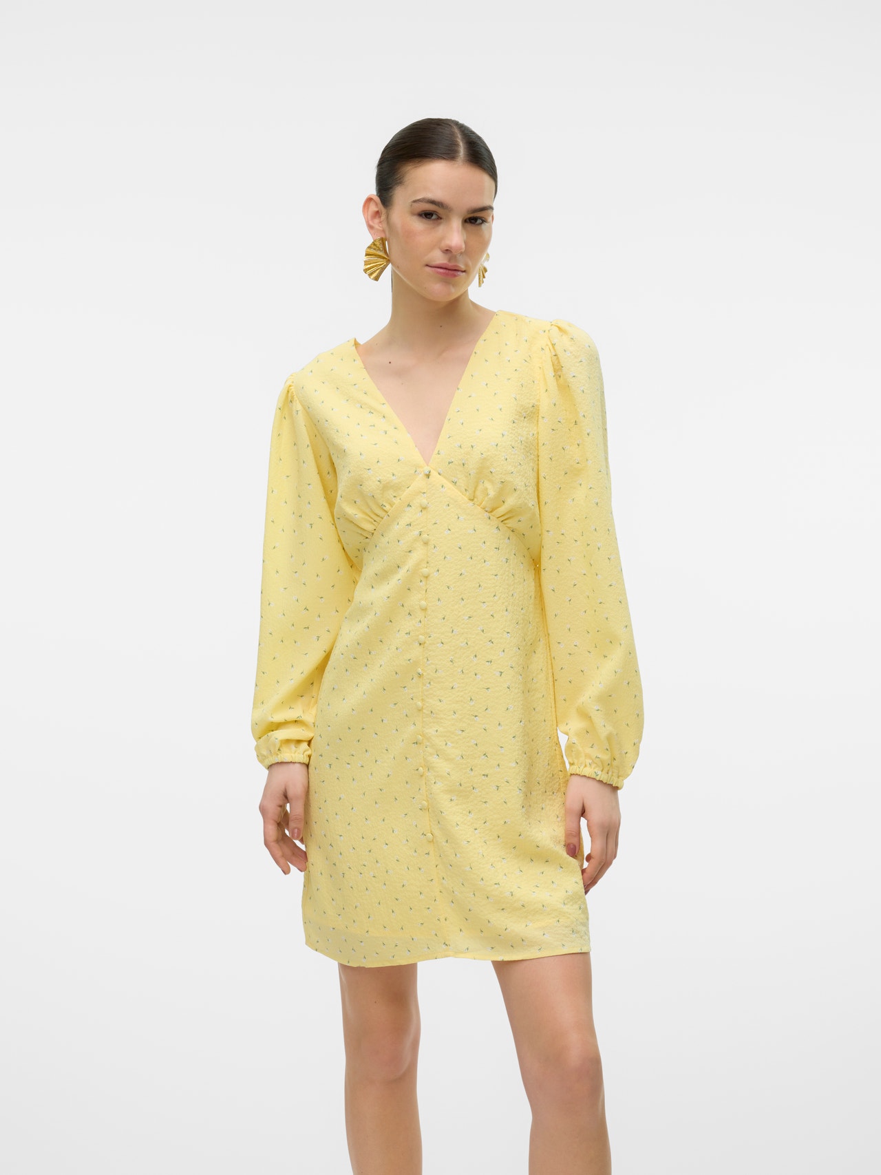 Vero Moda VMAMANDA Kort kjole -Mellow Yellow - 10310513