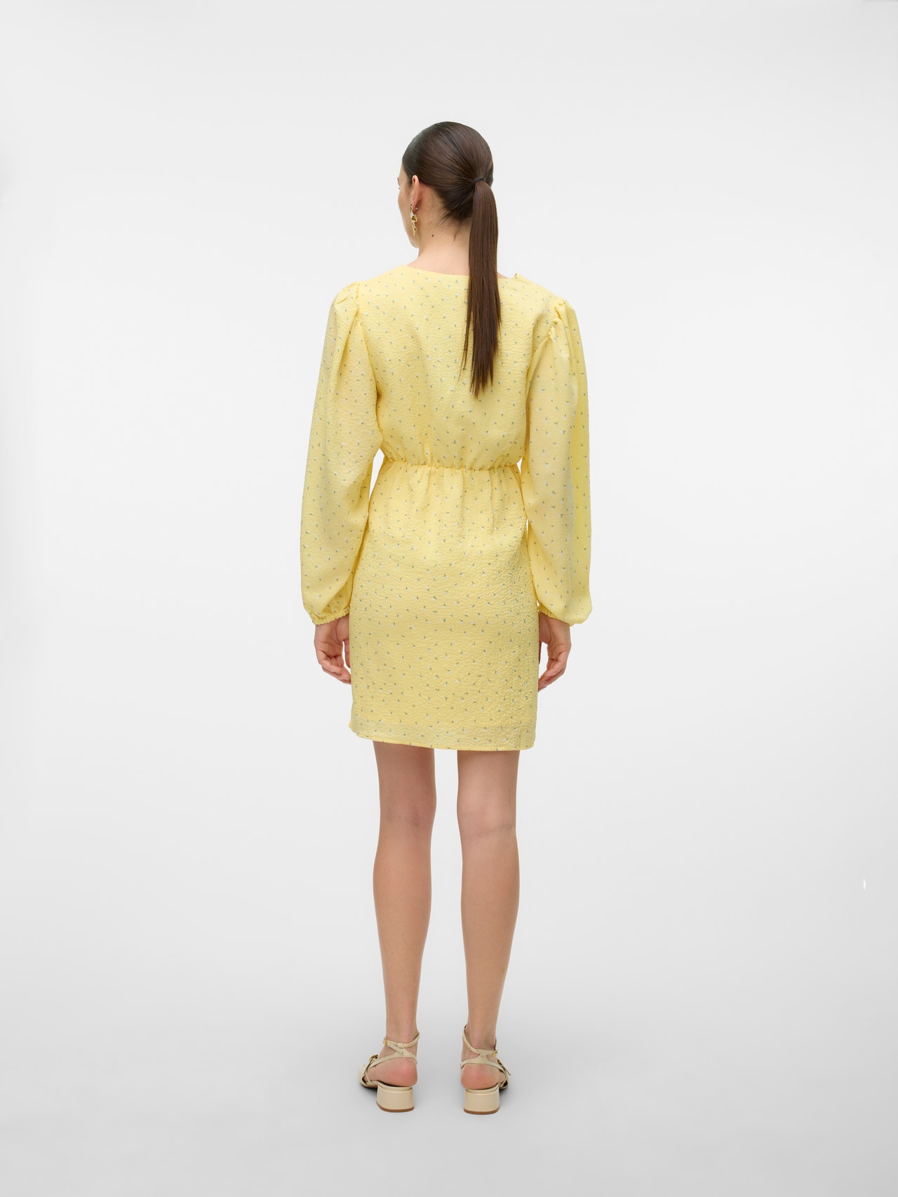 Vero Moda VMAMANDA Kurzes Kleid -Mellow Yellow - 10310513