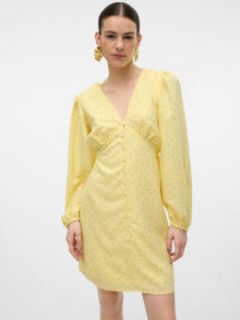 Vero Moda VMAMANDA Kort kjole -Mellow Yellow - 10310513