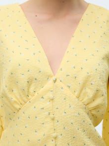 Vero Moda VMAMANDA Kort klänning -Mellow Yellow - 10310513