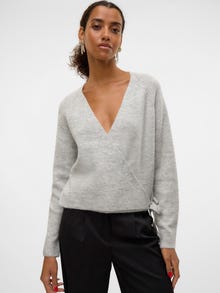 Vero Moda VMFILUCA Strickjacke -Light Grey Melange - 10310517