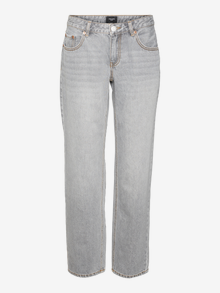 Vero Moda VMPAM Low rise Straight Fit Jeans -Medium Grey Denim - 10310565