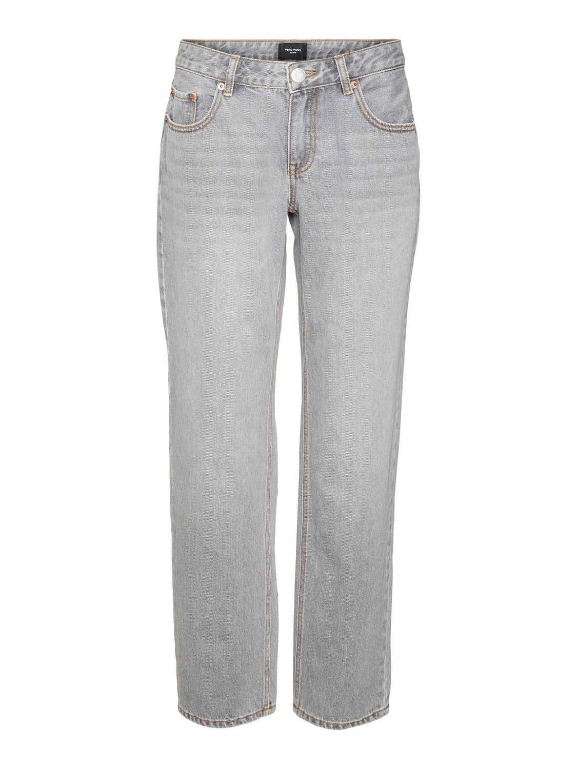 VMPAM Taille basse Jeans Gris moyen Vero Moda