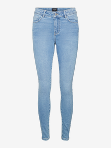 Vero Moda VMELLY Medelhög midja Skinny Fit Jeans -Medium Blue Denim - 10310606