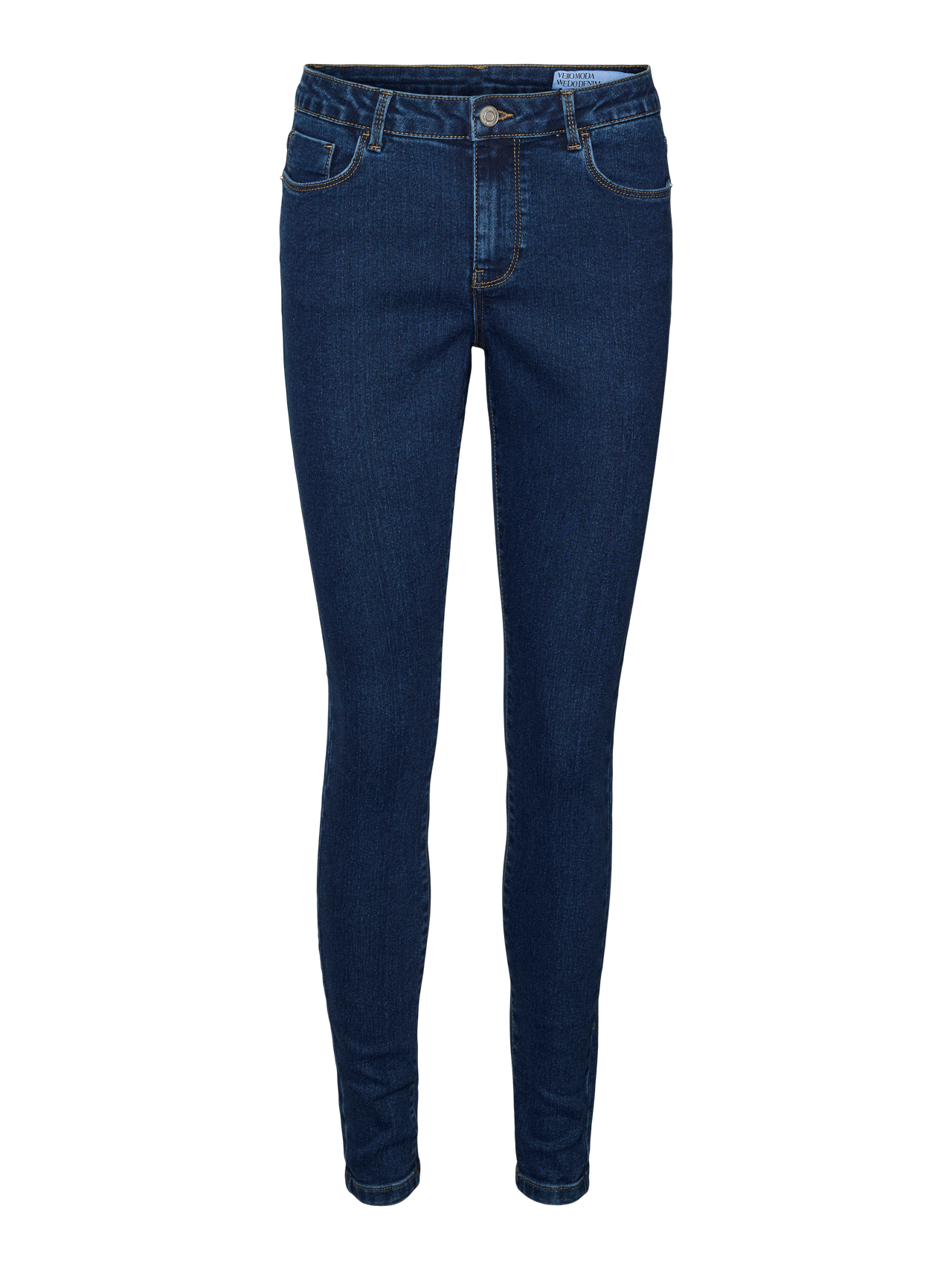 Vero Moda VMELLY Mid Rise Skinny Fit Jeans -Dark Blue Denim - 10310613