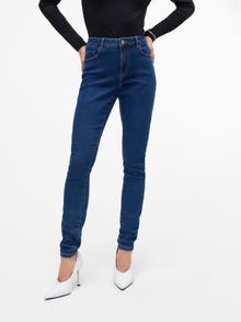Vero Moda VMELLY Mid rise Skinny fit Jeans -Dark Blue Denim - 10310613