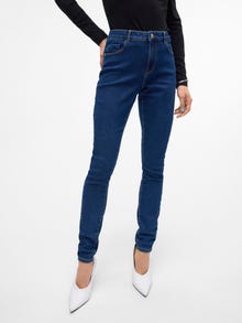 Vero Moda VMELLY Mid rise Skinny fit Jeans -Dark Blue Denim - 10310613