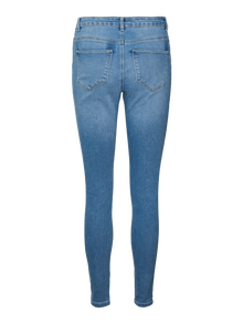 Vero Moda VMELLY Vita media Skinny Fit Jeans -Medium Blue Denim - 10310613