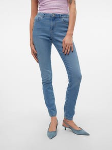 Vero Moda VMELLY Mid rise Skinny fit Jeans -Medium Blue Denim - 10310613