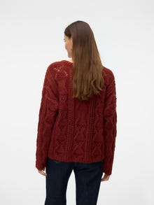 Vero Moda VMNEWERINSTRUCTURE Pullover -Fired Brick - 10310642