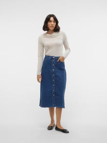 Vero Moda VMNELLY High waist Long skirt -Medium Blue Denim - 10310664
