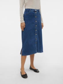 Vero Moda VMNELLY High waist Long skirt -Medium Blue Denim - 10310664