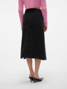 Vero Moda VMNELLY High waist Long Skirt -Black Denim - 10310664