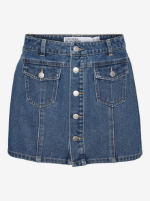 Vero Moda VMKYLA Mellemhøj talje Kort nederdel -Medium Blue Denim - 10310674