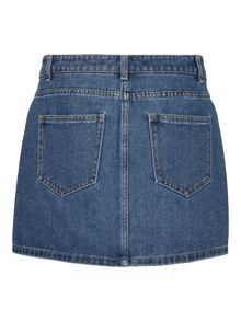 Vero Moda VMKYLA Mellemhøj talje Kort nederdel -Medium Blue Denim - 10310674