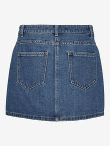 Vero Moda VMKYLA Mellemhøj talje Kort nederdel -Medium Blue Denim - 10310674
