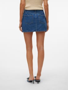 Vero Moda VMKYLA Mellemhøj talje Kort nederdel -Medium Blue Denim - 10310674