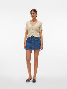 Vero Moda VMKYLA Mittlere Taille Kurzer Rock -Medium Blue Denim - 10310674