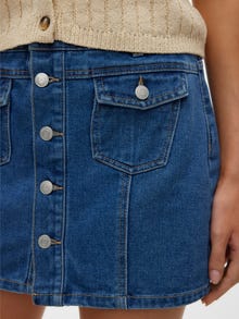 Vero Moda VMKYLA Mellemhøj talje Kort nederdel -Medium Blue Denim - 10310674