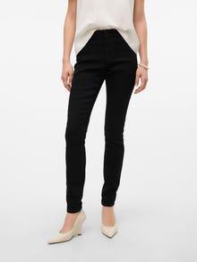 Vero Moda VMELLY Vita media Skinny Fit Jeans -Black - 10310691