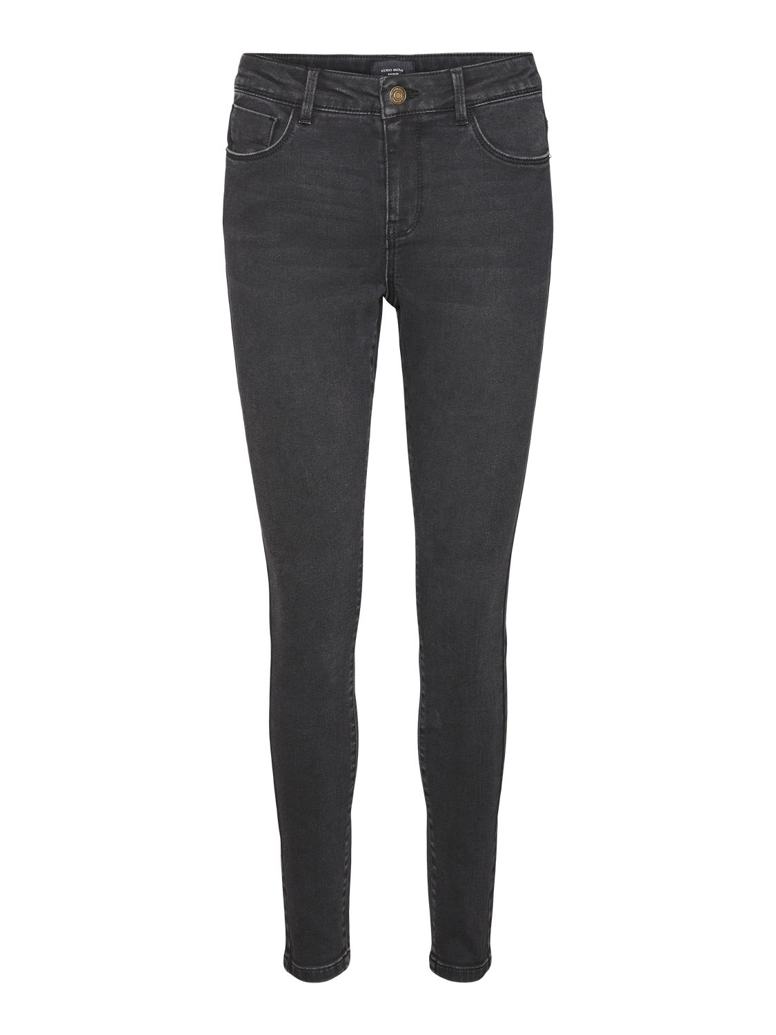 Vero Moda VMELLY Krój skinny Jeans -Dark Grey Denim - 10310691