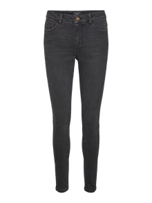 Vero Moda VMELLY Krój skinny Jeans -Dark Grey Denim - 10310691