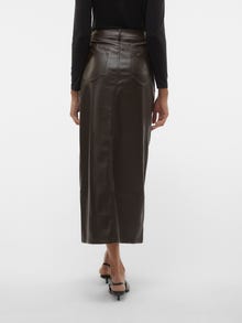 Vero Moda VMBEVERLY High waist Lange rok -Coffee Bean - 10310693
