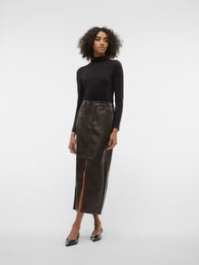 Vero Moda VMBEVERLY High waist Lange rok -Coffee Bean - 10310693