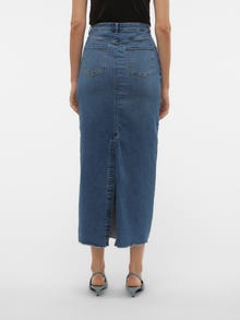 Vero Moda VMBERLA Korkea vyötärö Pitkä hame -Medium Blue Denim - 10310695